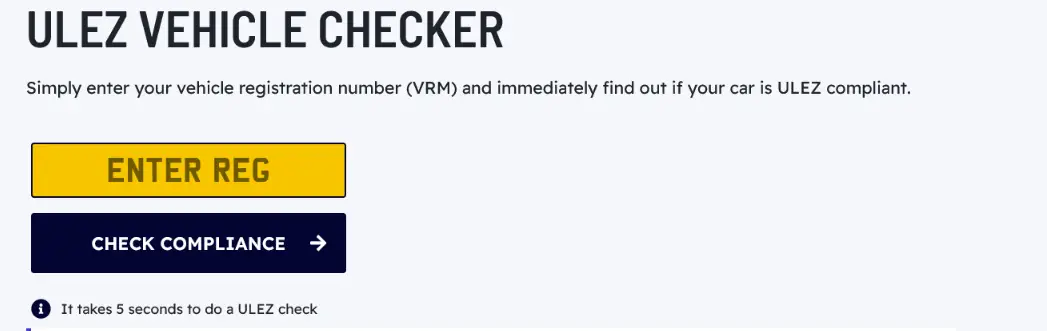 Is My Car ULEZ Compliant? - Here is How To Check - ULEZ Checker